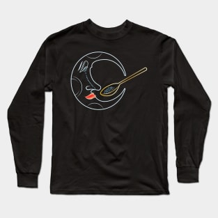 Moon spoon Neon Long Sleeve T-Shirt